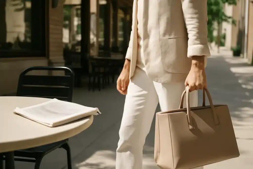 Katie Holmes convinced me to trade tiny purses for roomy fall totes: from $23 on Amazon